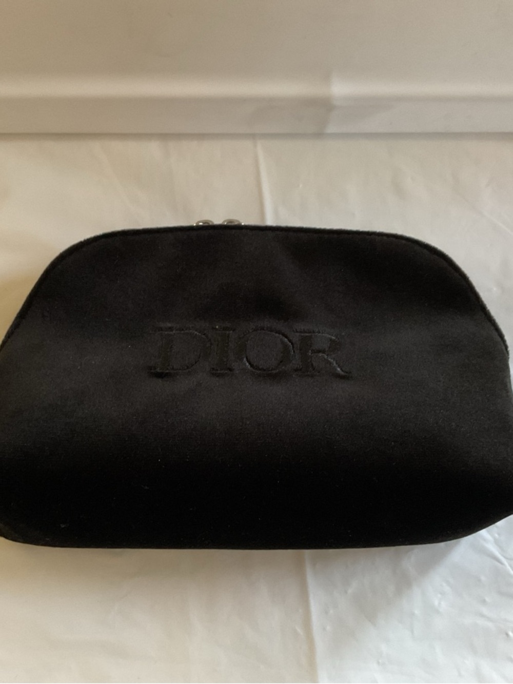 Christian Dior Beauty Black Velvet Makeup Cosmetic/Clutch Bag- NEW